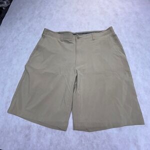 Ben Hogan Performance Shorts‎ Golf Casual Flat Front Khaki Mens Size 36